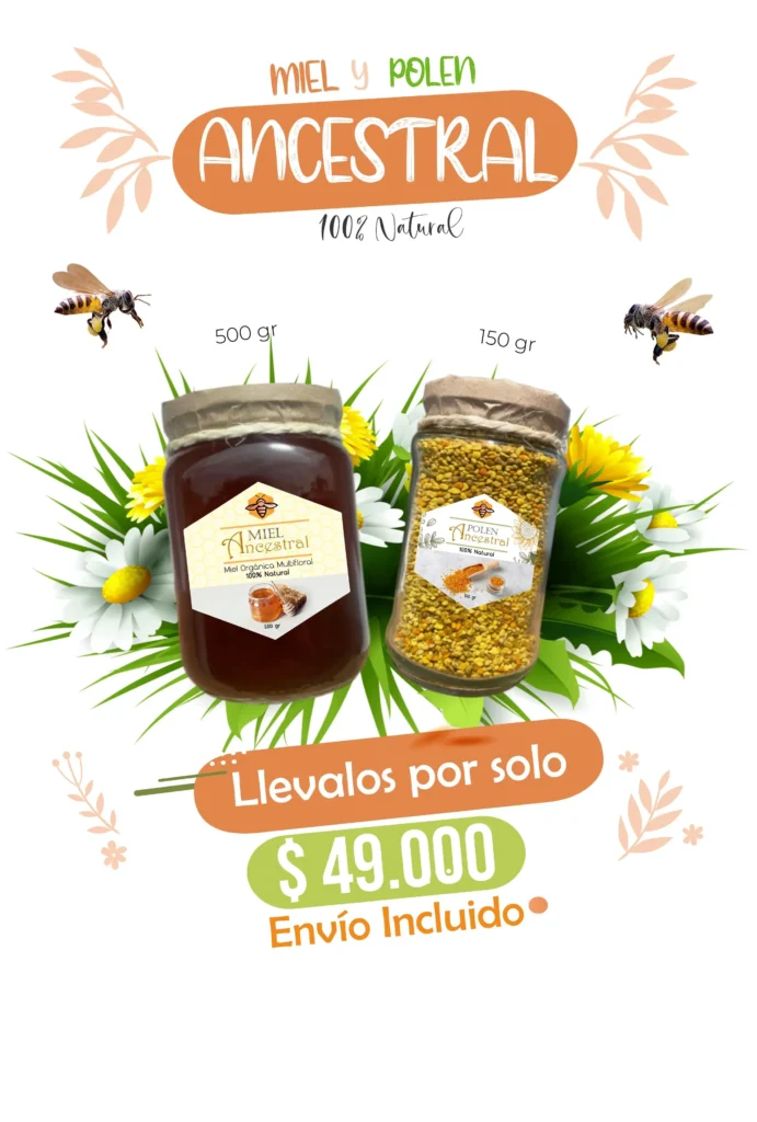 Miel y polen